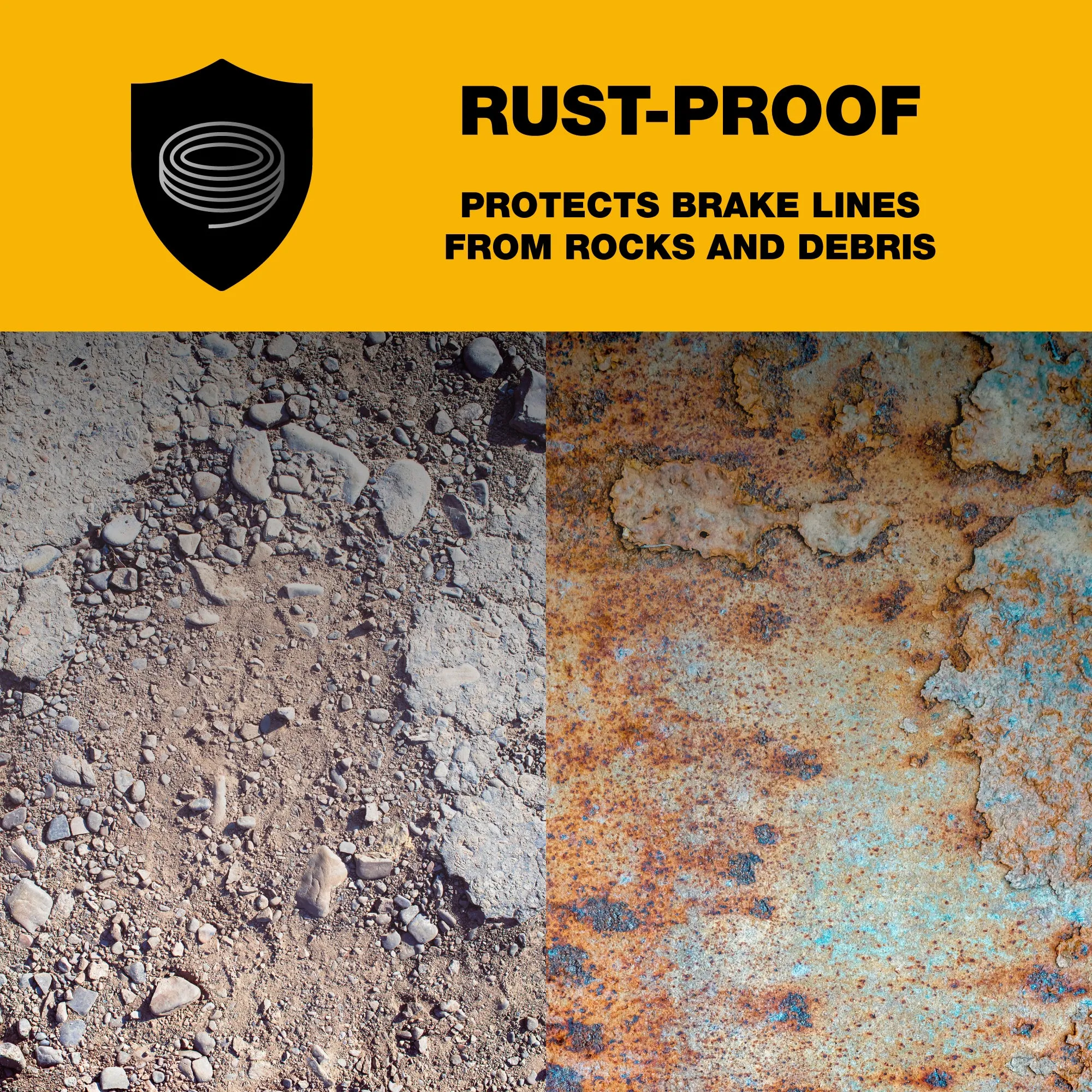 1/4" x 8' Stainless Steel Spring Gravel and Rock Guard
