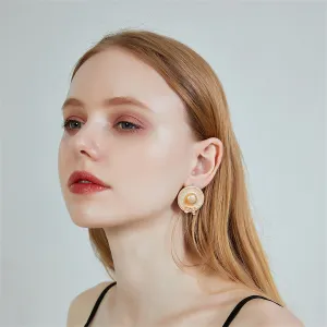 18K Gold-Plated Sunhat Stud Earrings