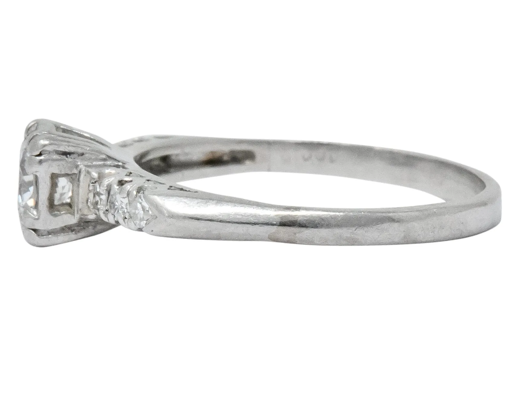 1940's Retro 0.50 CTW Diamond Platinum Engagement Ring