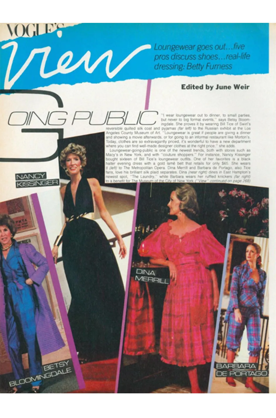 1980 Bill Tice Plunge Cream & Gold Backless Dress