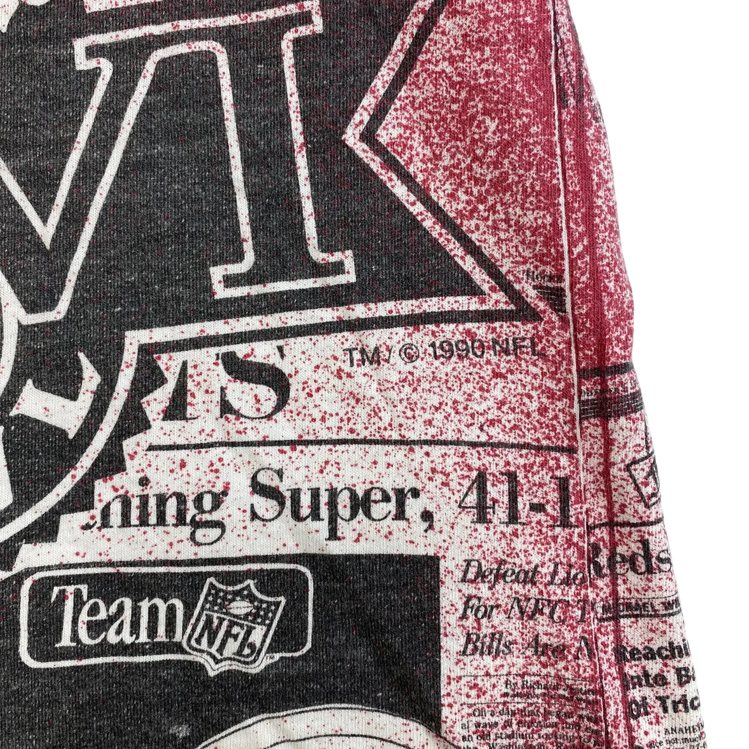 1990 Washington Redskins All Over Print T-Shirt