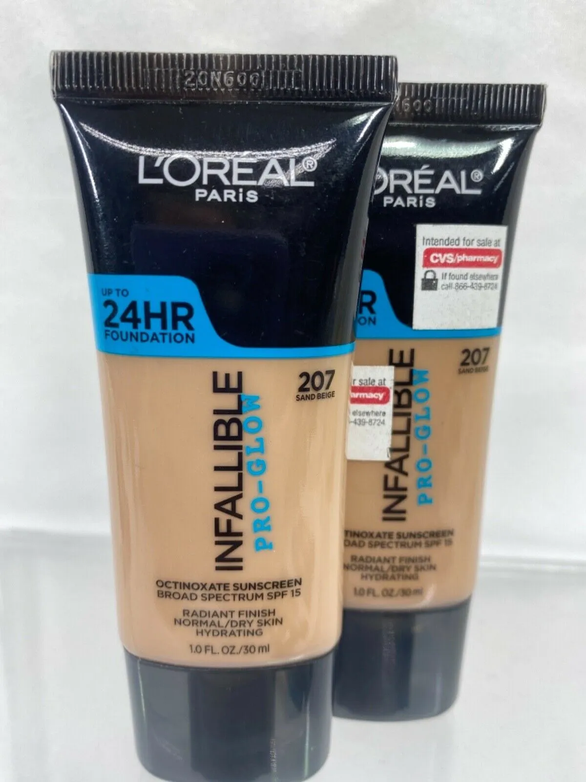 (1pk&2pk) L'Oreal Infallible Pro-Glow Foundation Makeup YOU CHOOSE Old Formula