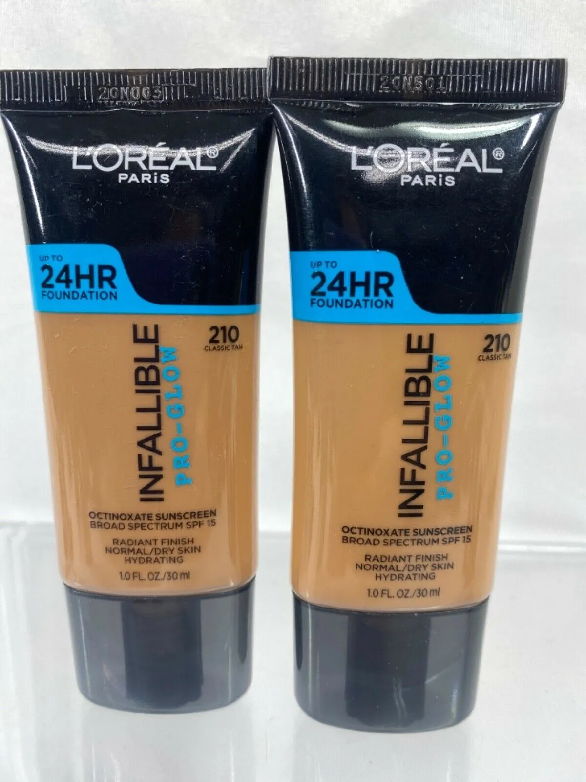 (1pk&2pk) L'Oreal Infallible Pro-Glow Foundation Makeup YOU CHOOSE Old Formula