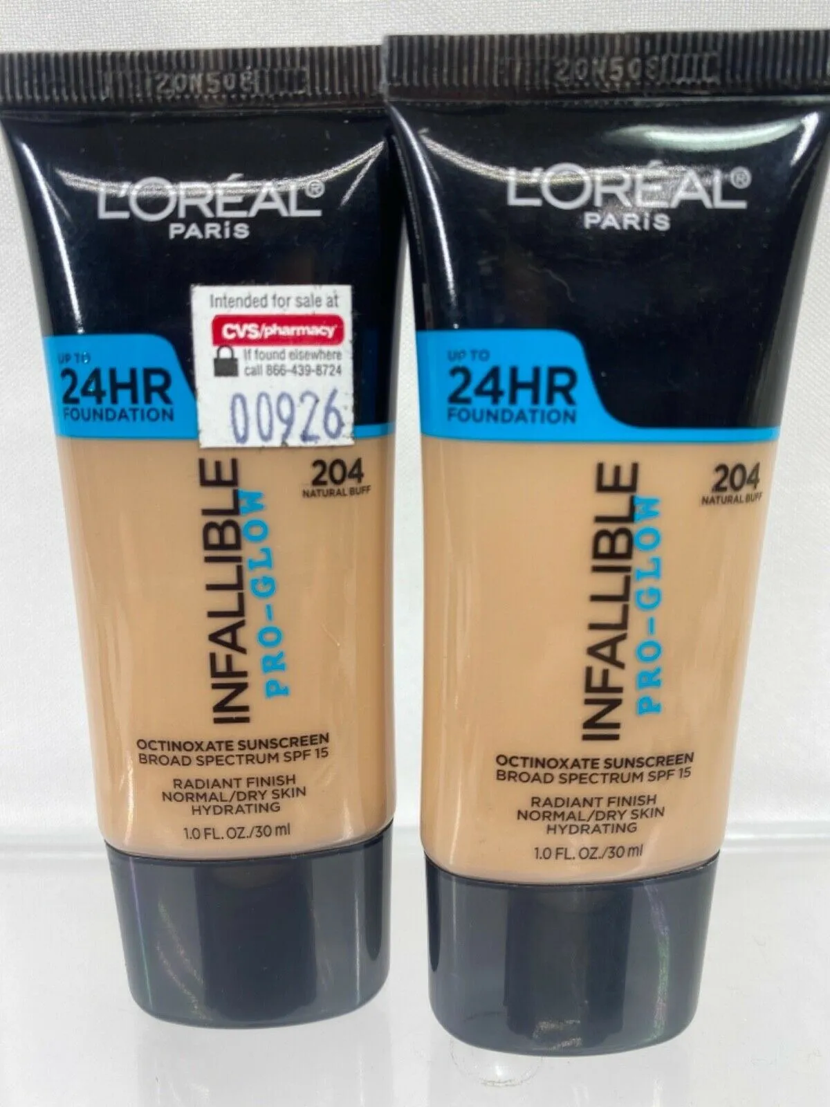(1pk&2pk) L'Oreal Infallible Pro-Glow Foundation Makeup YOU CHOOSE Old Formula