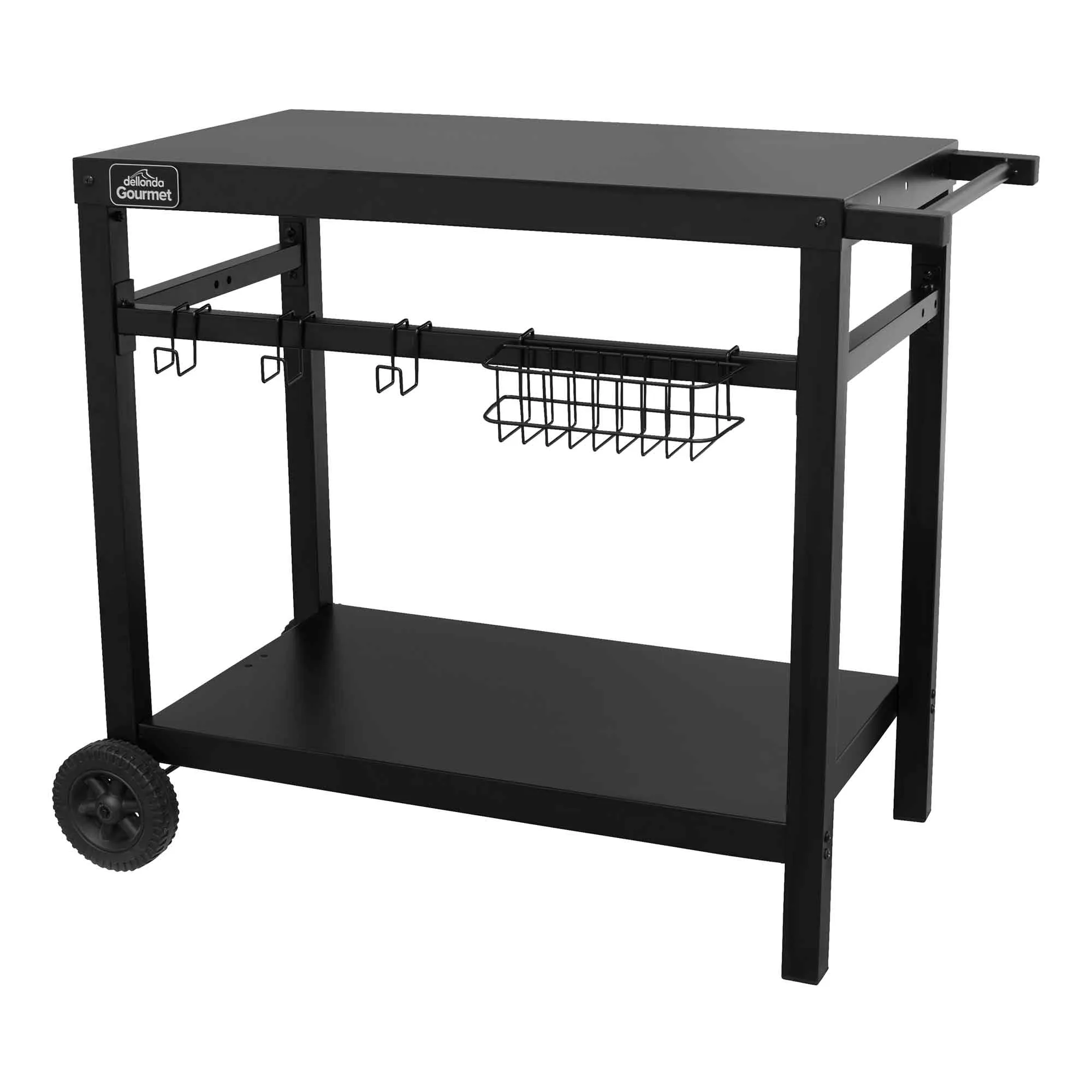 2 Burner Portable Gas Plancha 5kW BBQ Griddle, Stainless Steel with Cover & Trolley - DG249