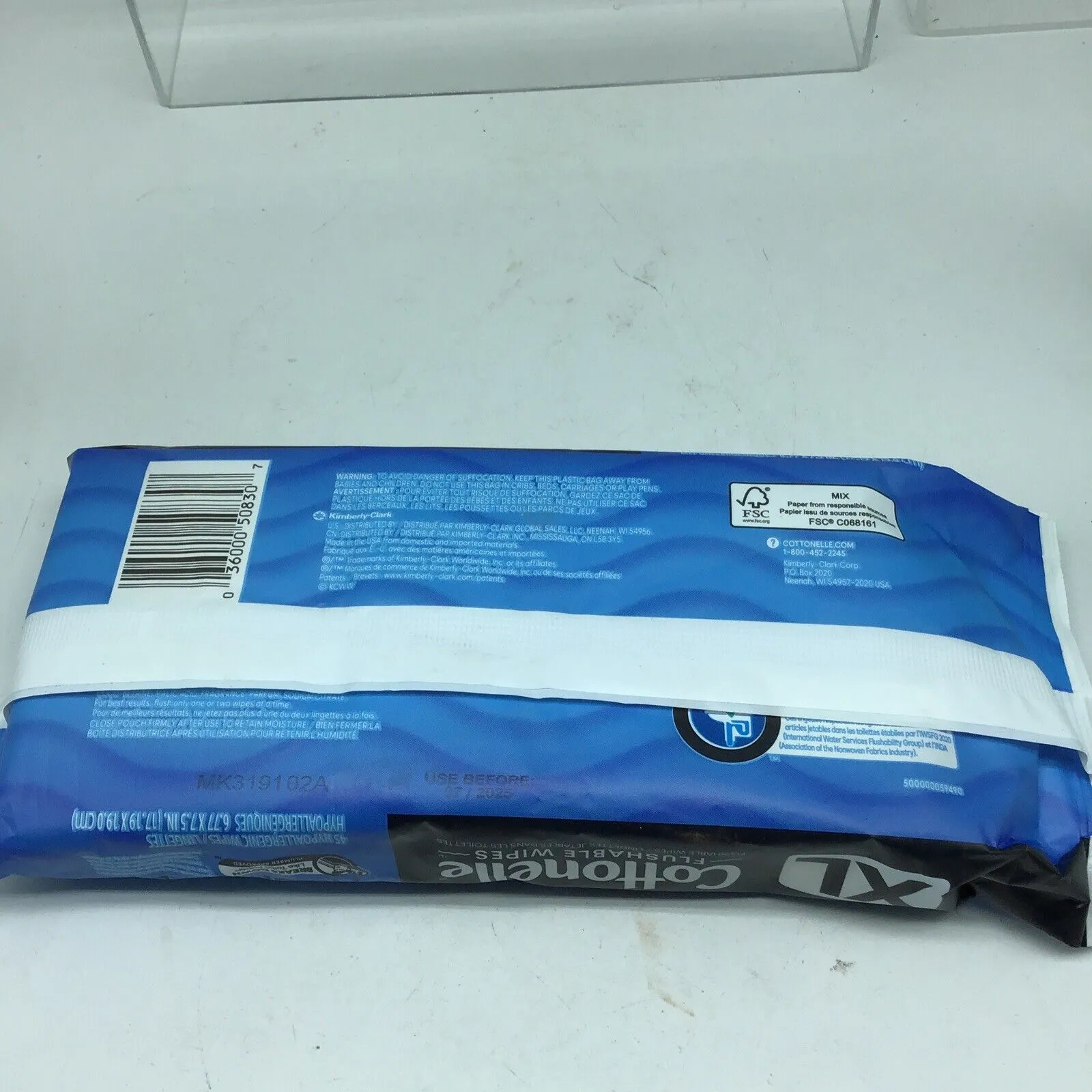 (2) Cottonelle Ultrafresh XL Flushable Adult Wipes Large Flip-Top Pack 45