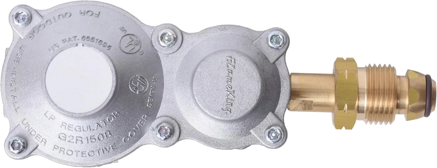 2 Stage Propane LP Horizontal Super Compact Regulator with PO 100lb tank,