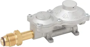 2 Stage Propane LP Horizontal Super Compact Regulator with PO 100lb tank,