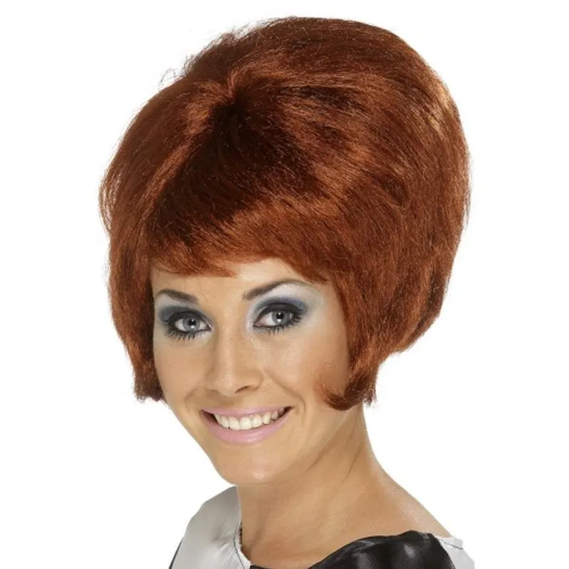 60s Beehive Wig - Auburn
