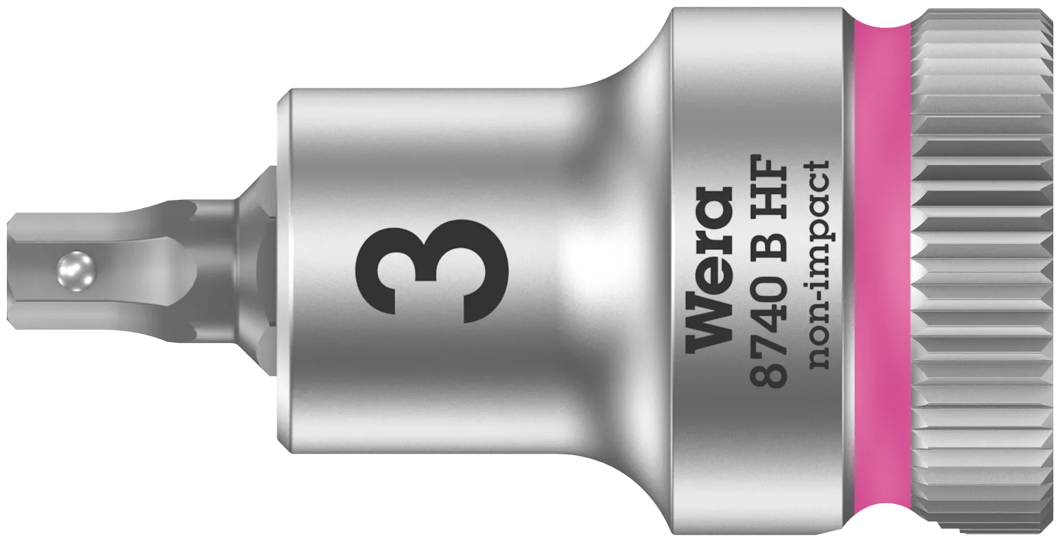 8740 B HF Zyklop bit socket with holding function, 3/8" drive