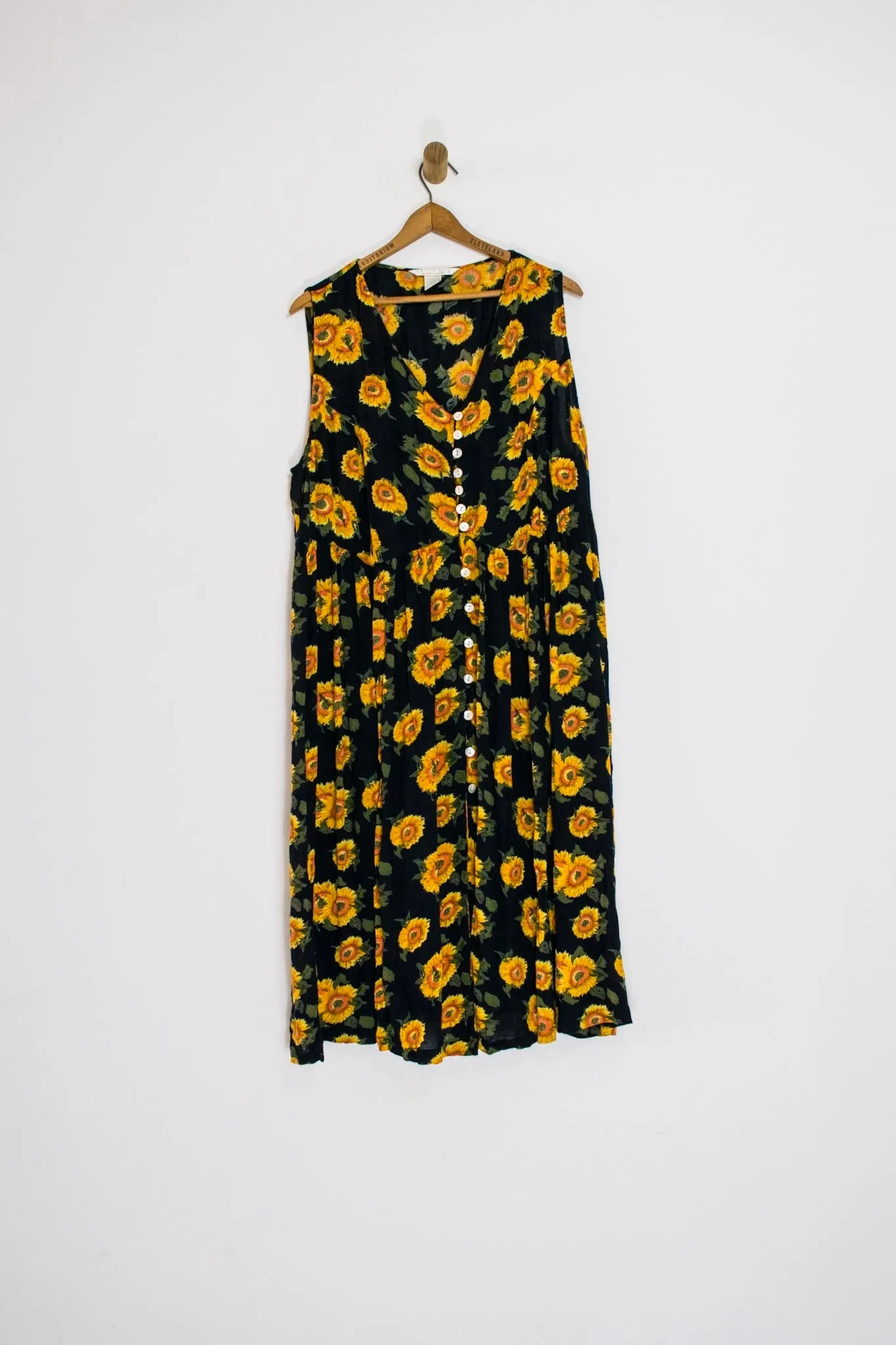 90’s SUNFLOWER DRESS / EXTRA LARGE
