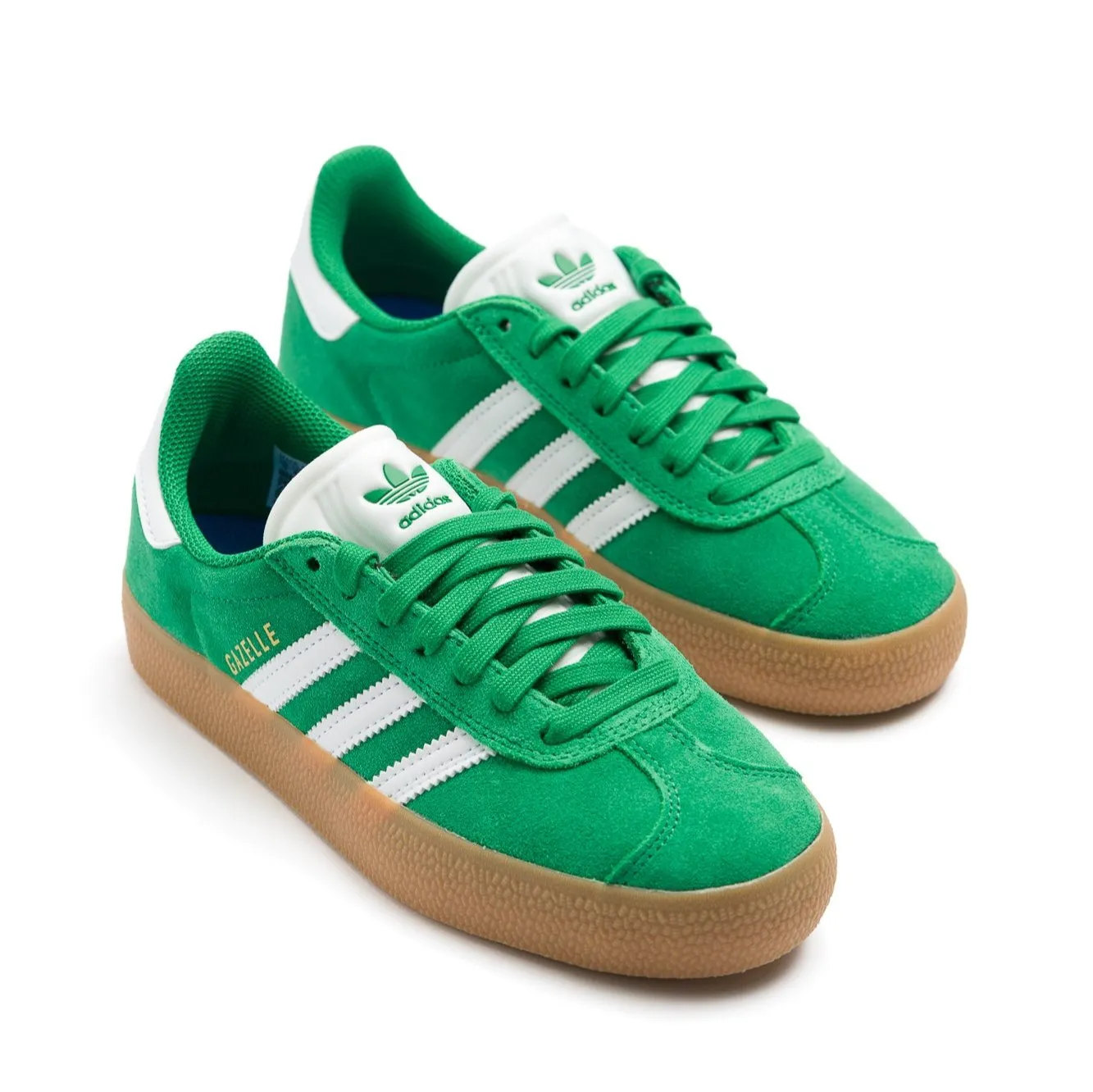Adidas Gazelle ADV Shoes - Green/White/Gold Metal