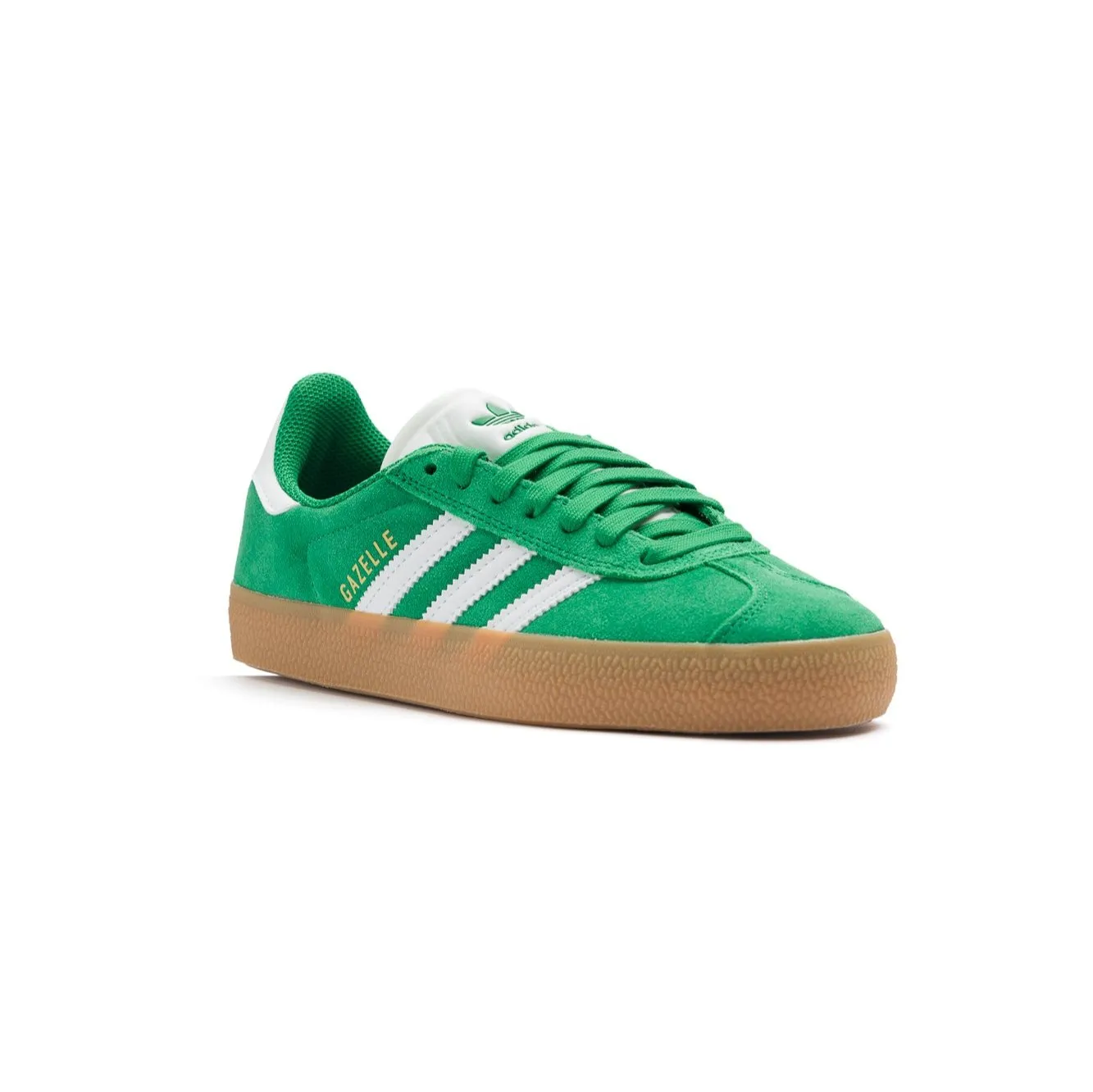 Adidas Gazelle ADV Shoes - Green/White/Gold Metal