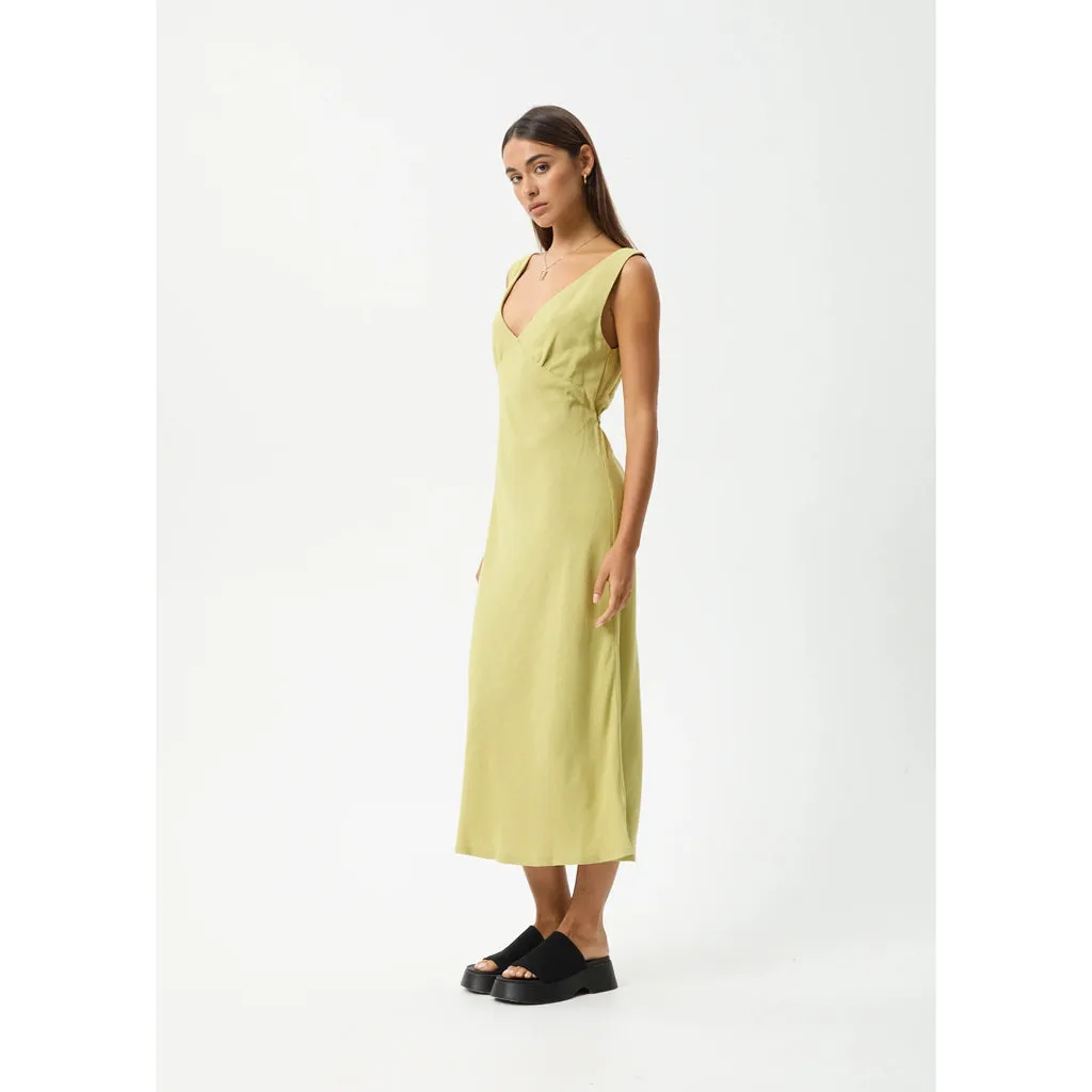 AFENDS AMAYA MAXI DRESS - LEMONGRASS