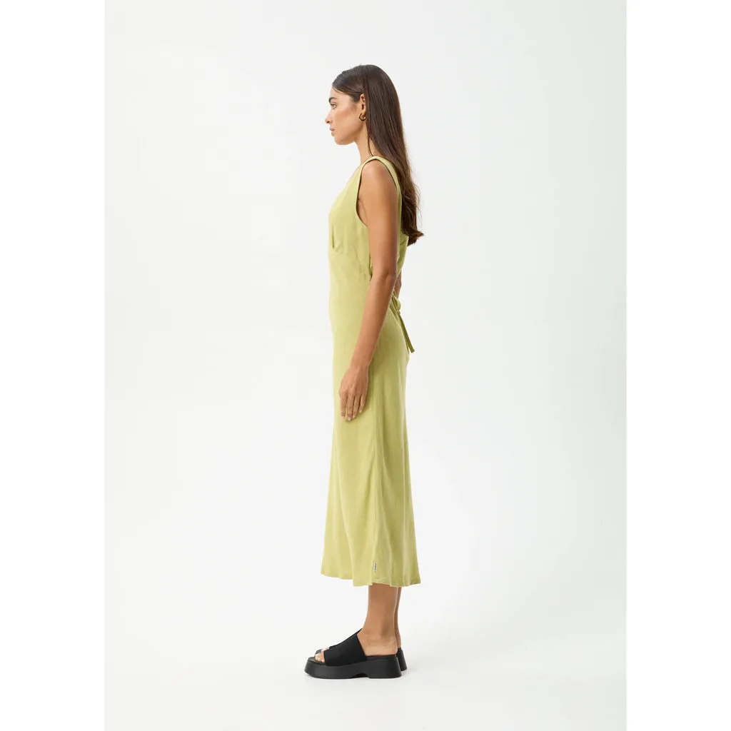 AFENDS AMAYA MAXI DRESS - LEMONGRASS