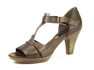 ALBERTO FERMANI Women's Cioccolato Guila T-Strap Sandals Size 9 Floor Model