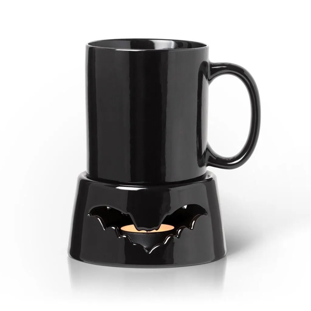 Alchemy Gothic MWCB1 - Bat Mug Warmer COFFEE Candle Holder Gift Decor