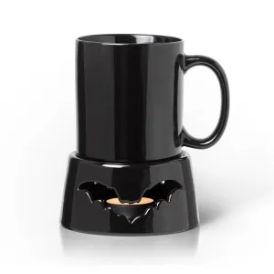 Alchemy Gothic MWCB1 - Bat Mug Warmer COFFEE Candle Holder Gift Decor