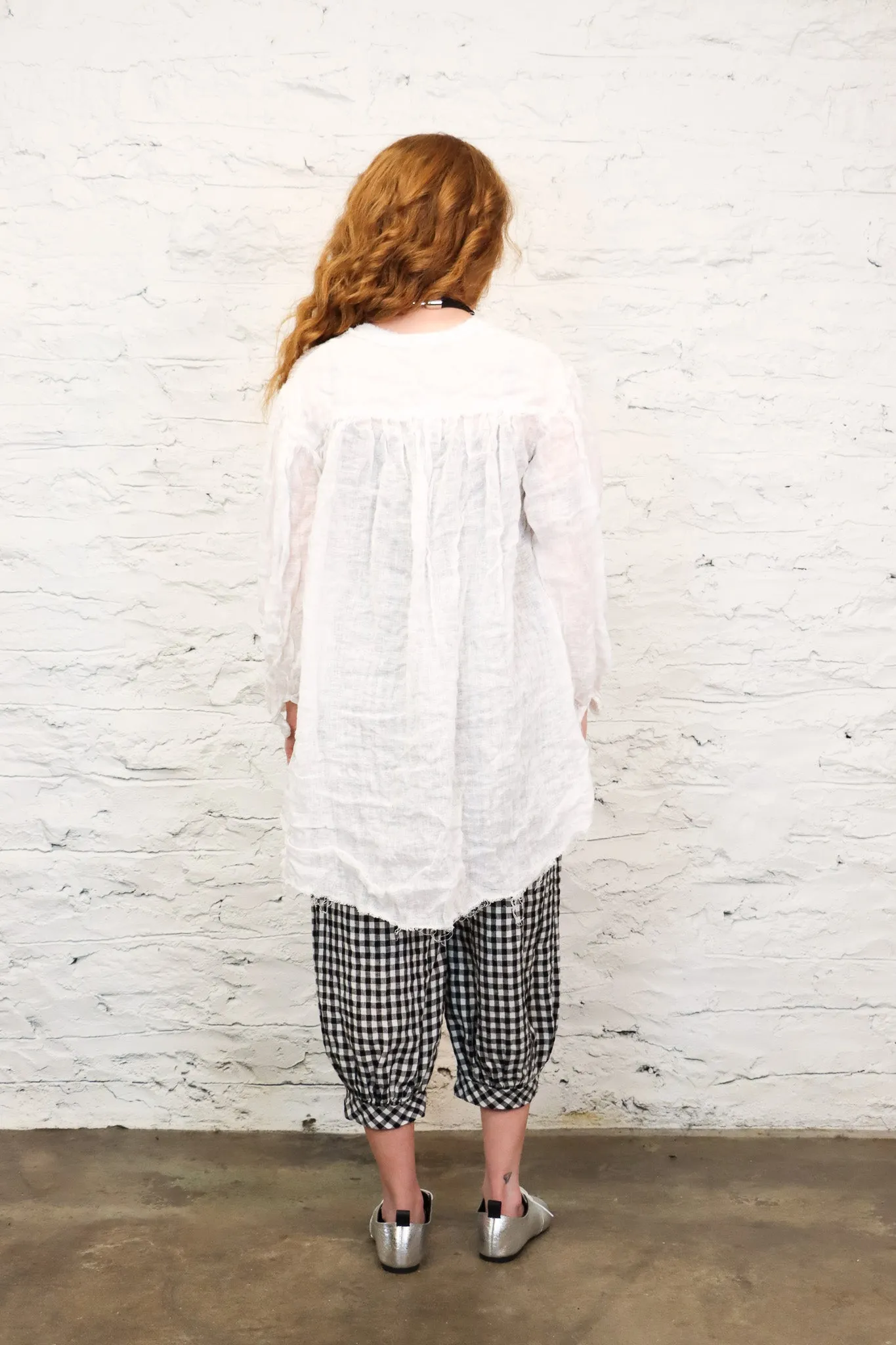 Amano CoLAB Long Pintuck Blouse (2 Colors)