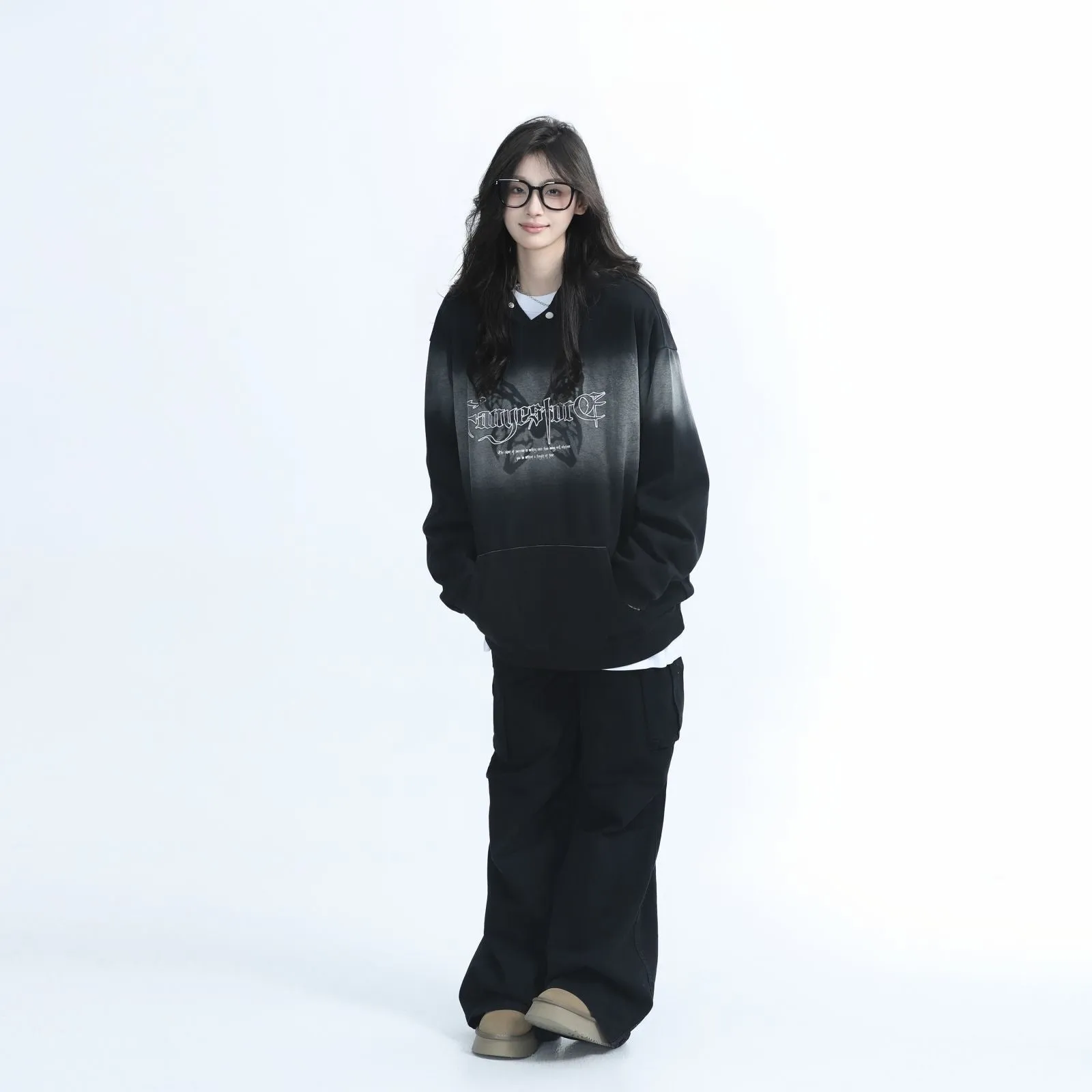 American Retro Gradient Butterfly Hoodie