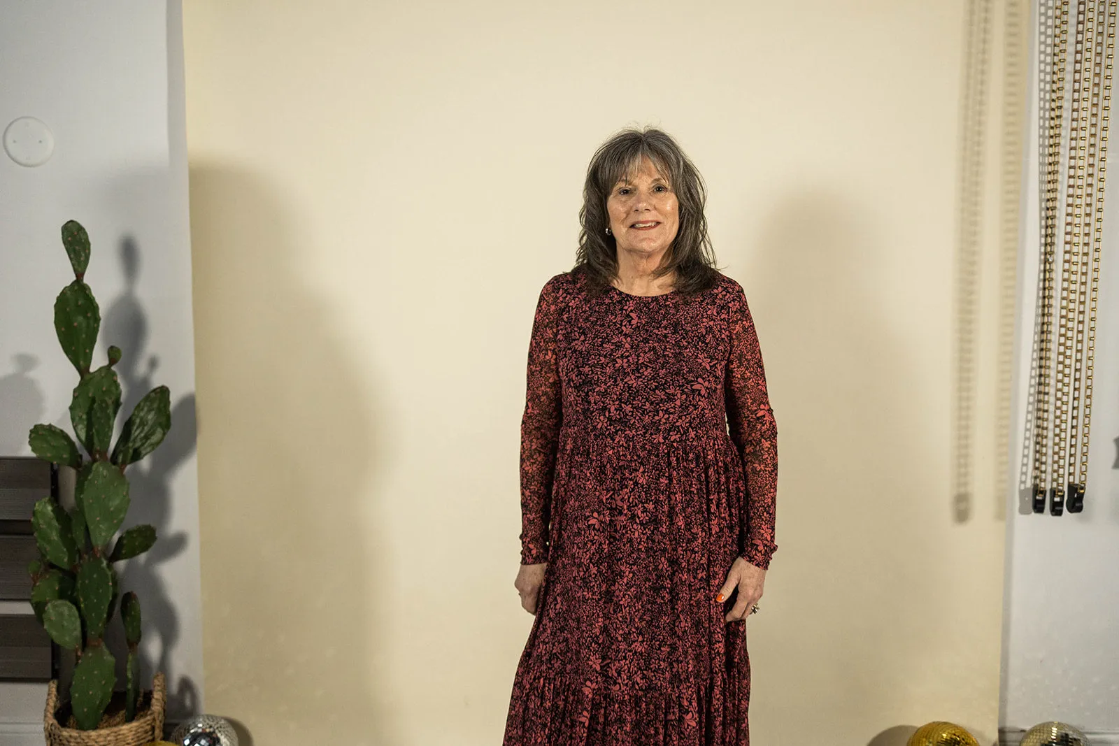 andrea midi dress in pink