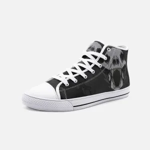 Animal Skull Unisex High Top Canvas Shoes