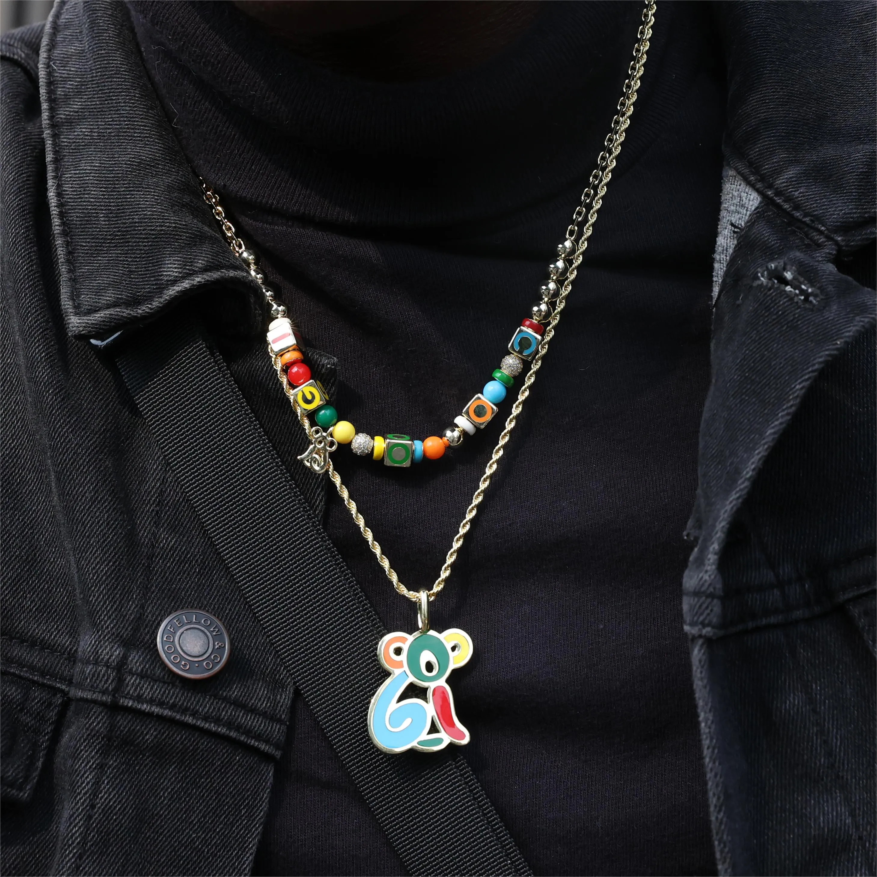 APORRO X COOGI Colored Koala Enamel Pendant