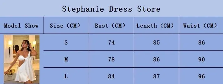 Asymmetrical One-Shoulder Hollow Out Mini Dress