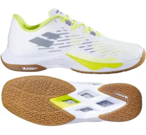Babolat Shadow Tour 5 Mens Badminton Shoes - White / Lime