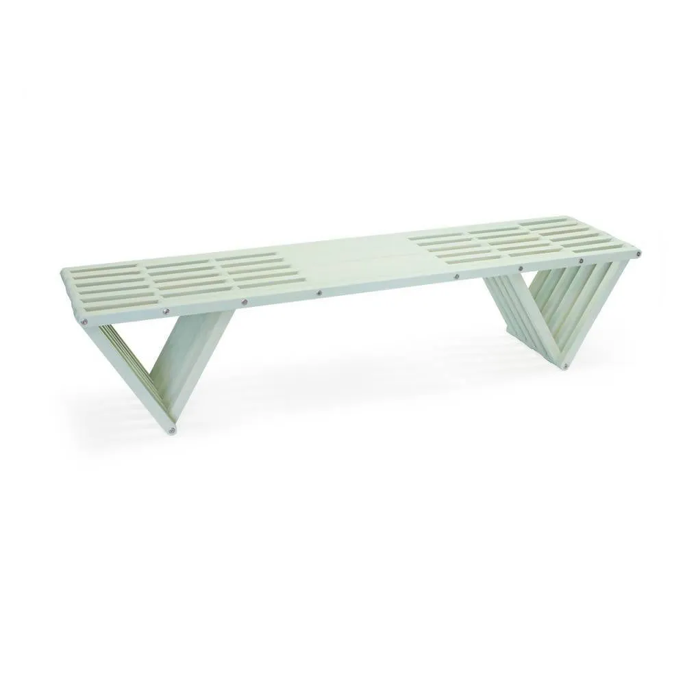Backless Wood Bench L 72" x W 18" x H 17"