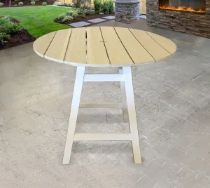 Bar Height Outdoor Table in White