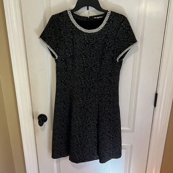 Beautiful floral and pearl detail dress