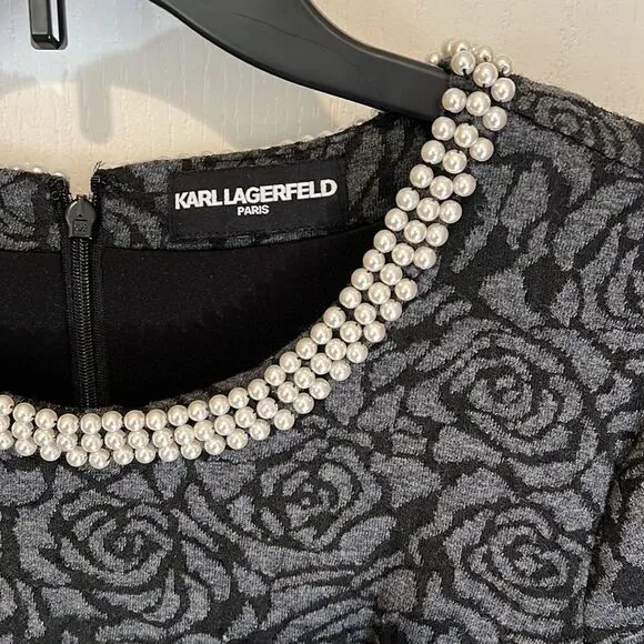 Beautiful floral and pearl detail dress
