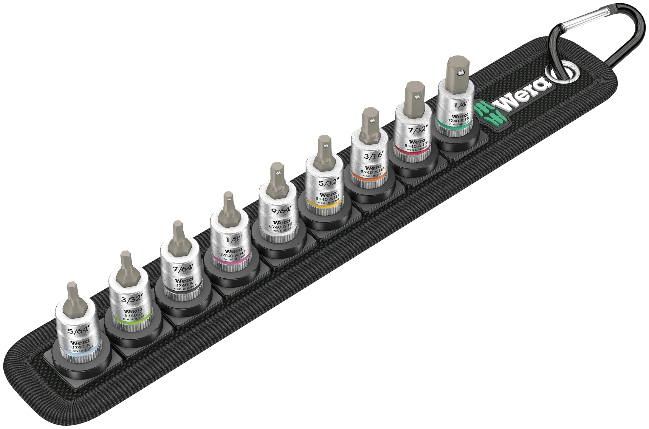 Belt A Imperial 1 Zyklop In-Hex-Plus bit socket set with holding function, 1/4" drive