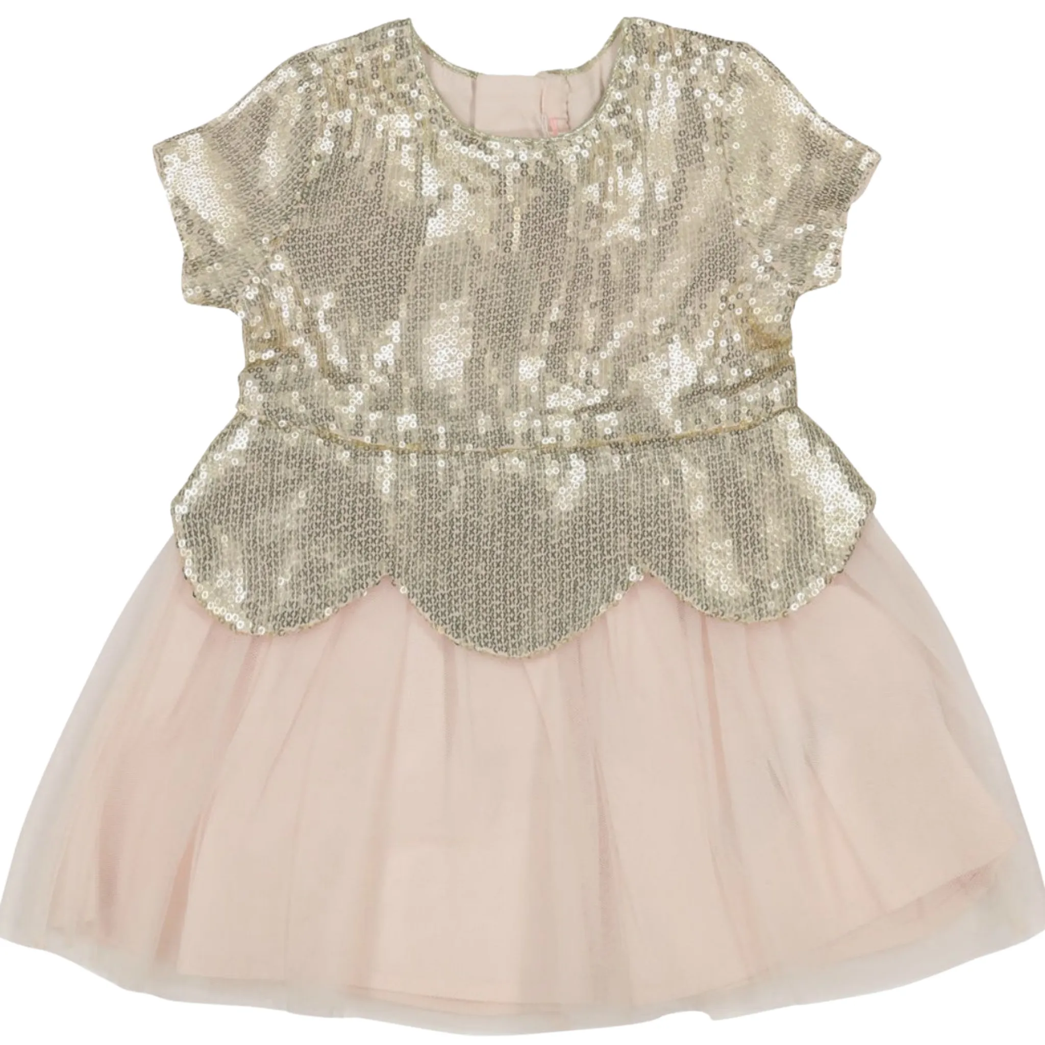 Billyblush Pink and Gold Tulle Dress