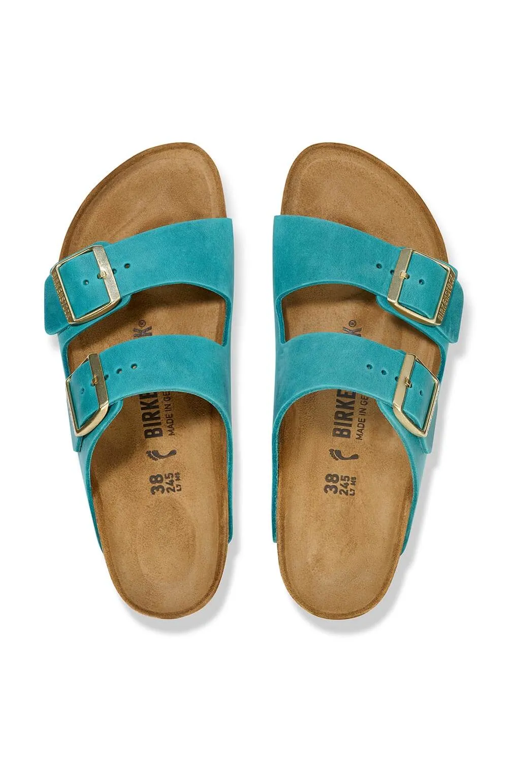 Birkenstock Arizona Oiled Leather Sandals for Women in Biscay Bay | 1026537