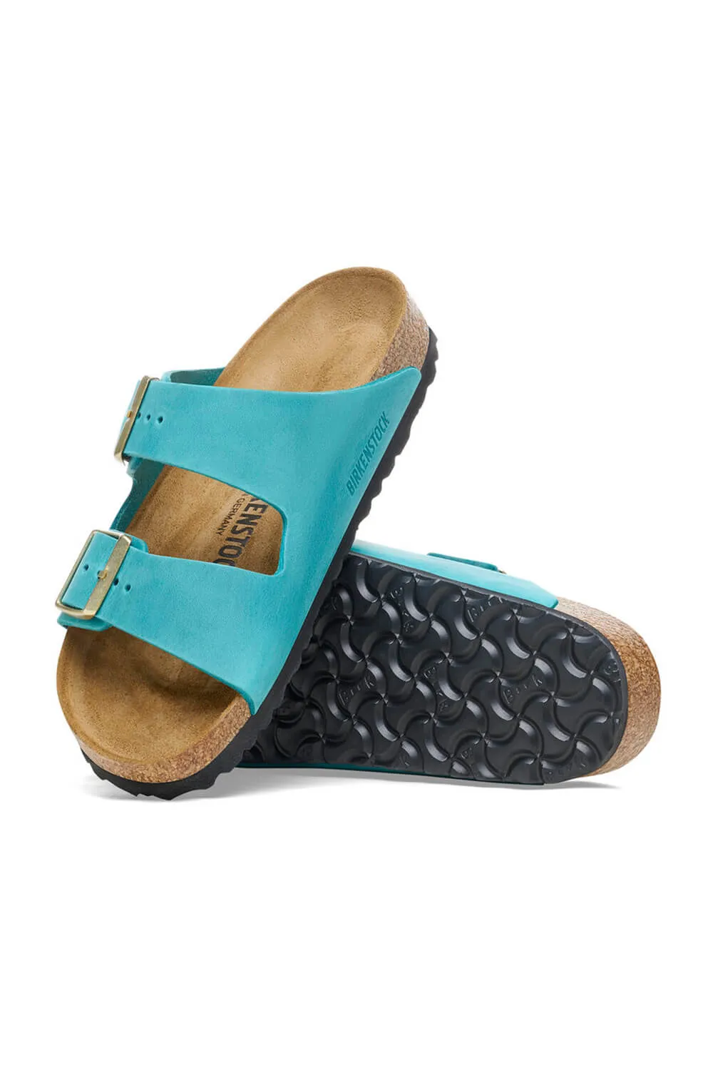 Birkenstock Arizona Oiled Leather Sandals for Women in Biscay Bay | 1026537