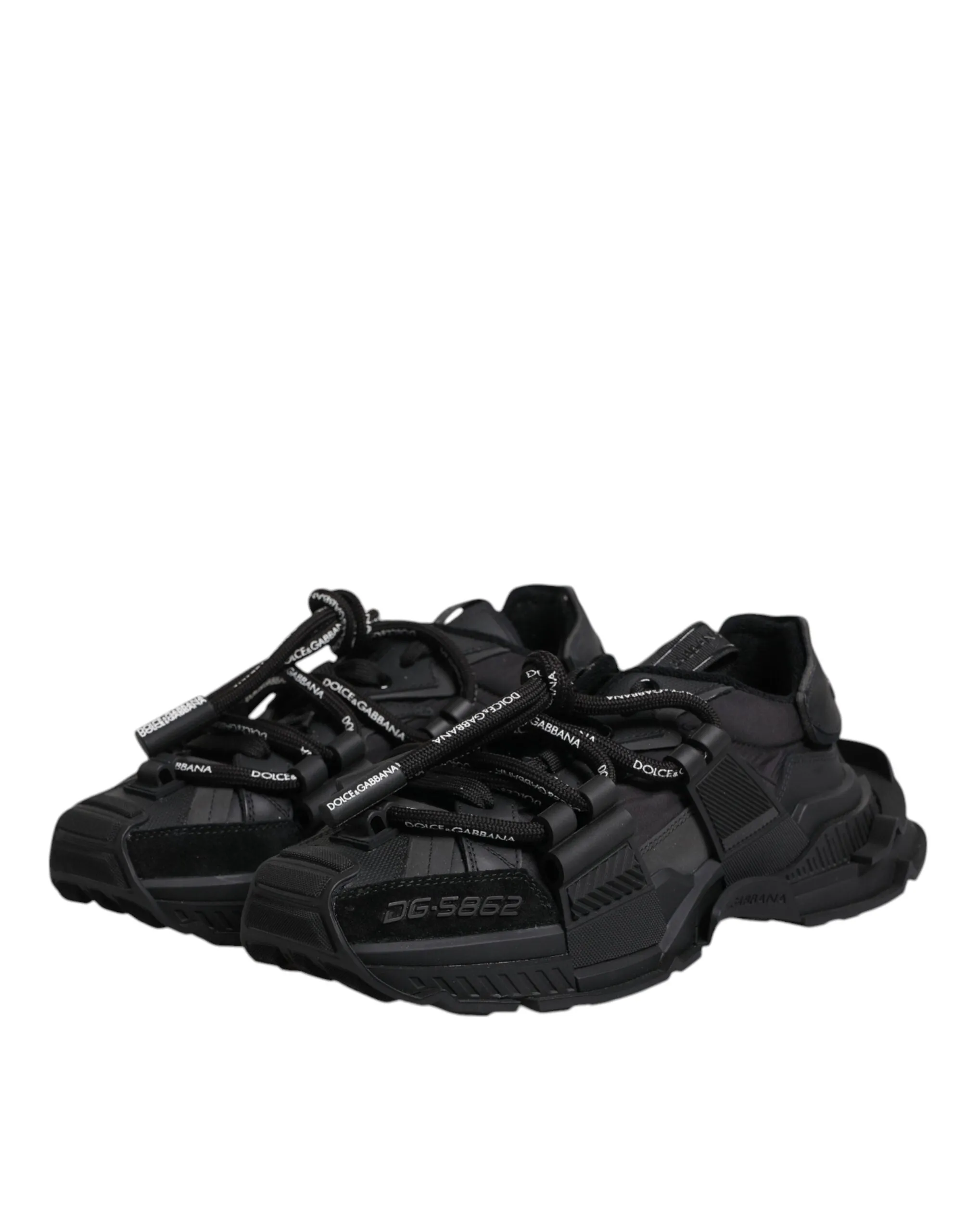 Black Low Top Space Lace Up Sneakers Shoes
