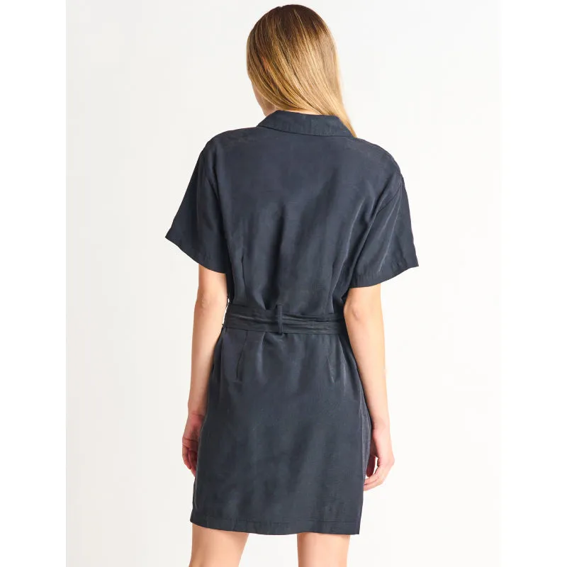 Black Tape Tencel Utility Dress