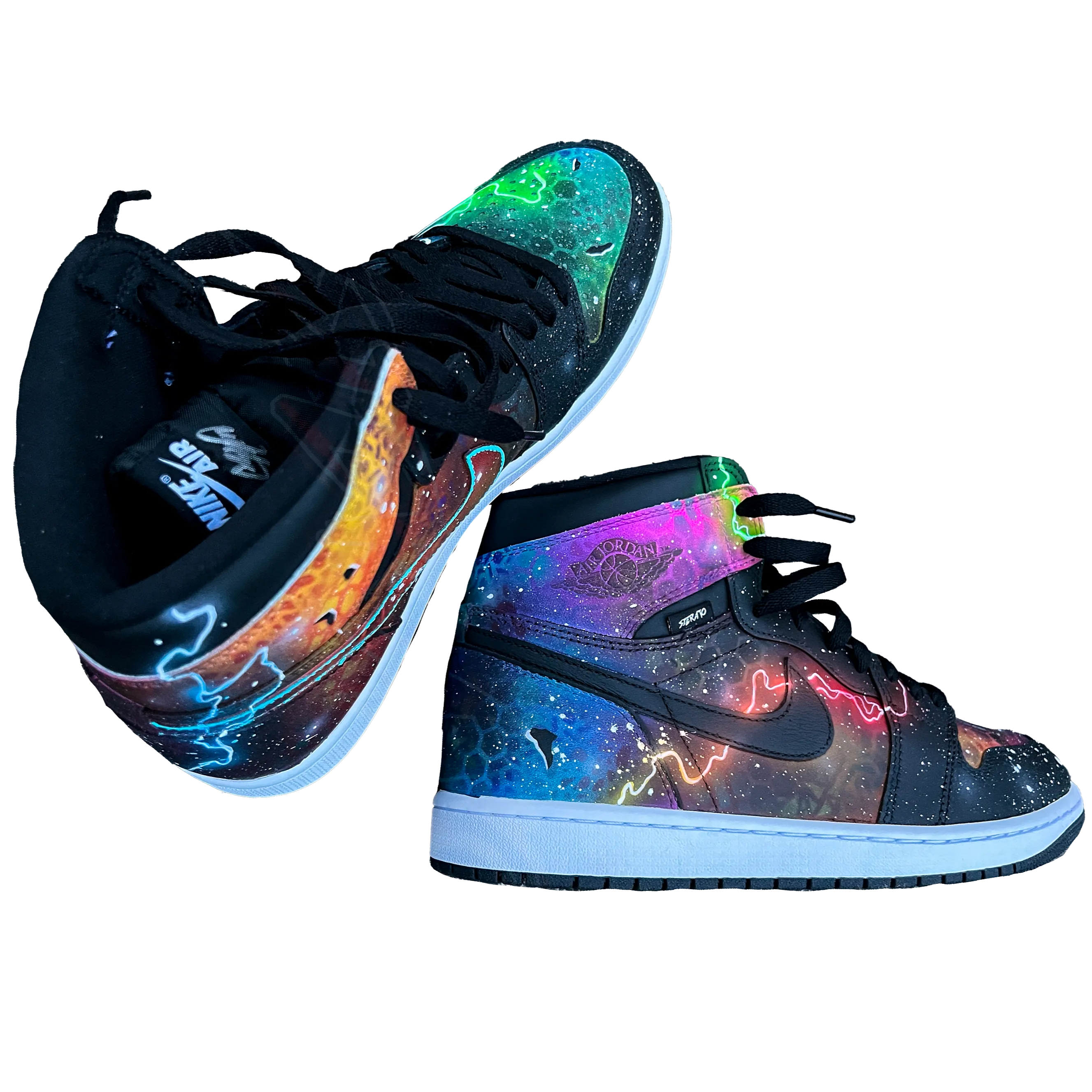 Black Toe "Galaxy" Air Jordan 1 Retro High by Sierato x Artisan Echelon