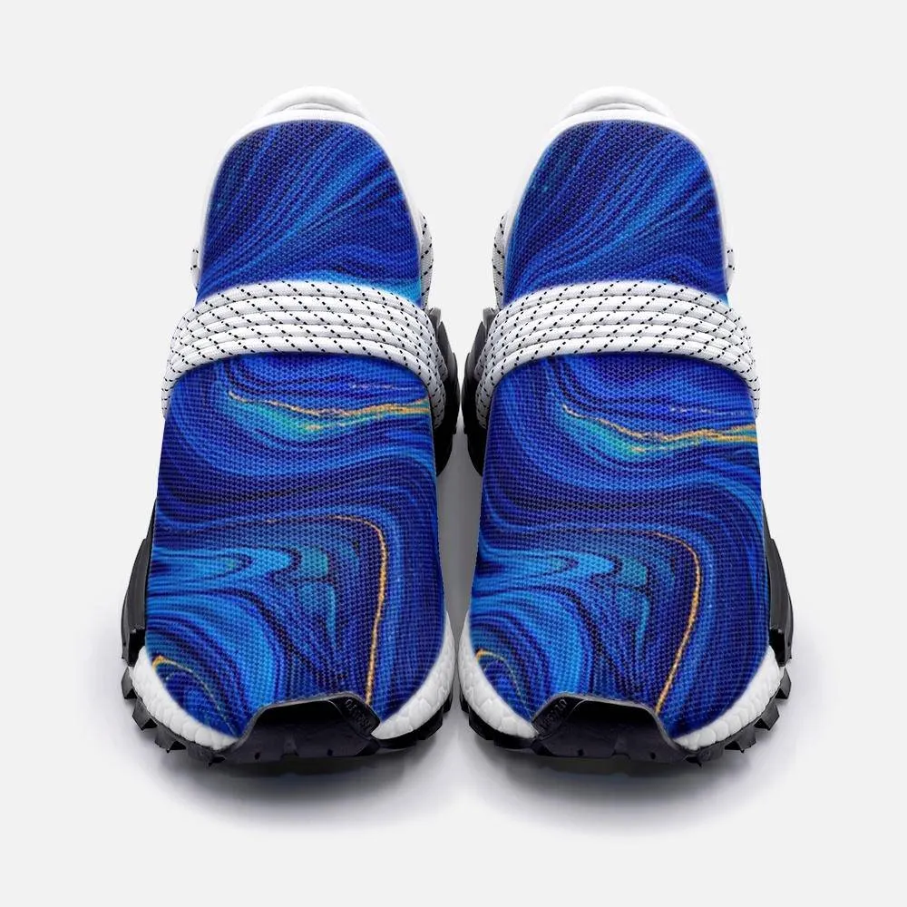 Bleu marble Unisex Lightweight Custom shoes