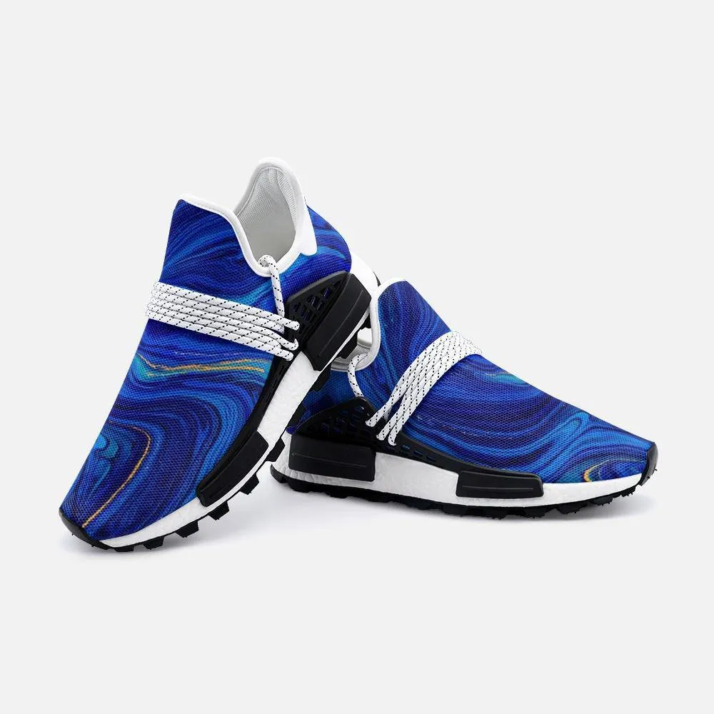 Bleu marble Unisex Lightweight Custom shoes