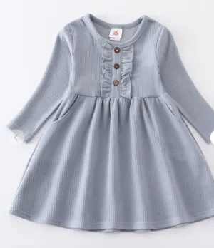 Blue Ruffle Dress