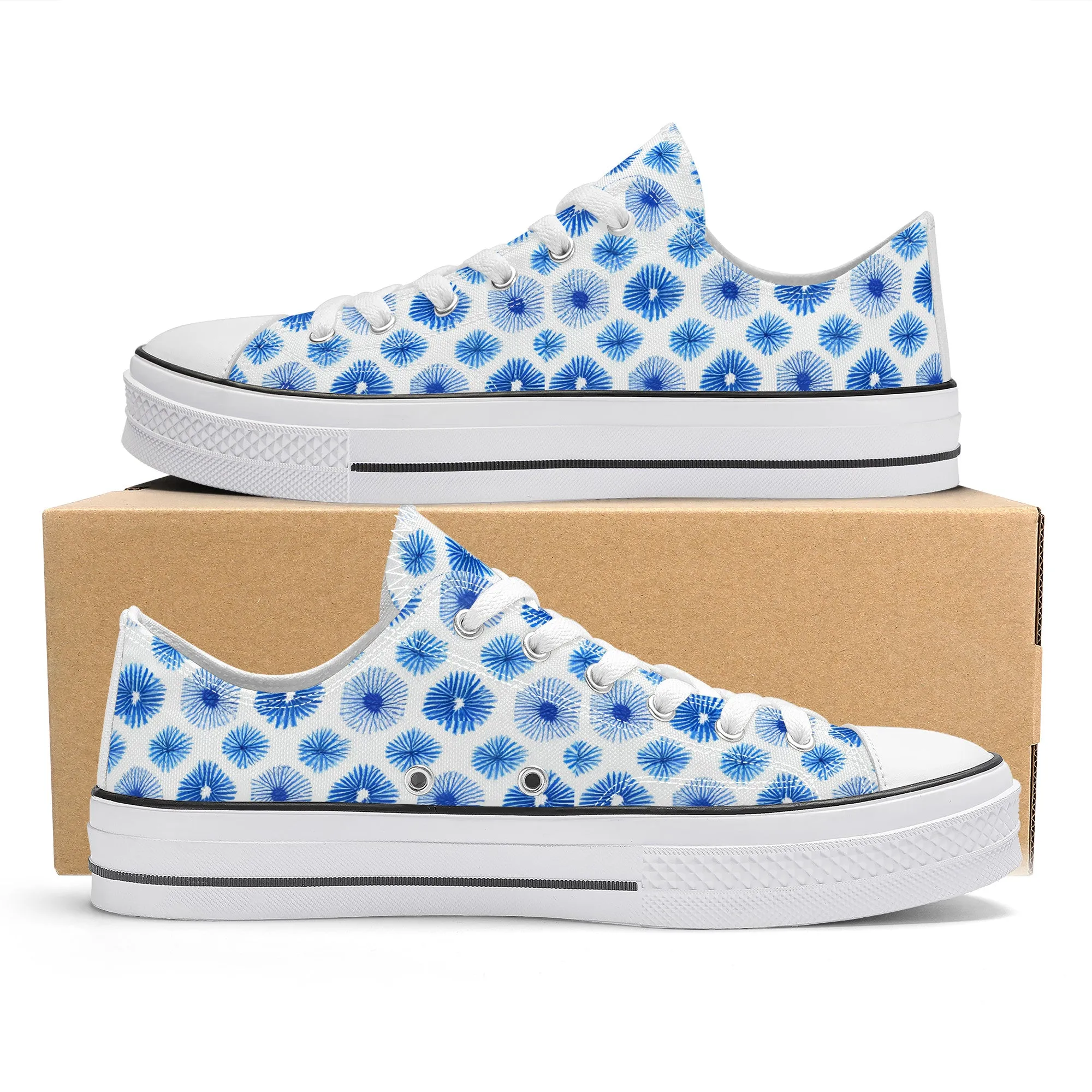 Blue Sachiko Low Top Canvas Shoes