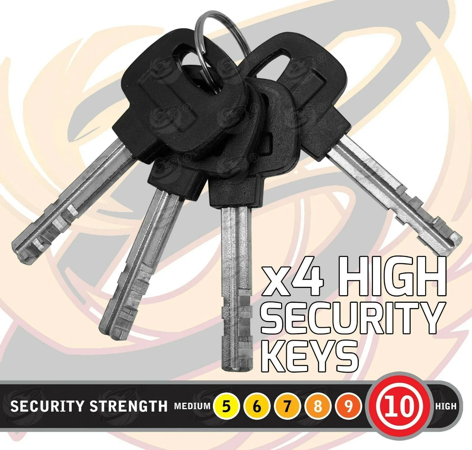 BLUESPOT 65MM HIGH SECURITY PADLOCK