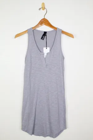 Bobi Split Neck Tank Dress