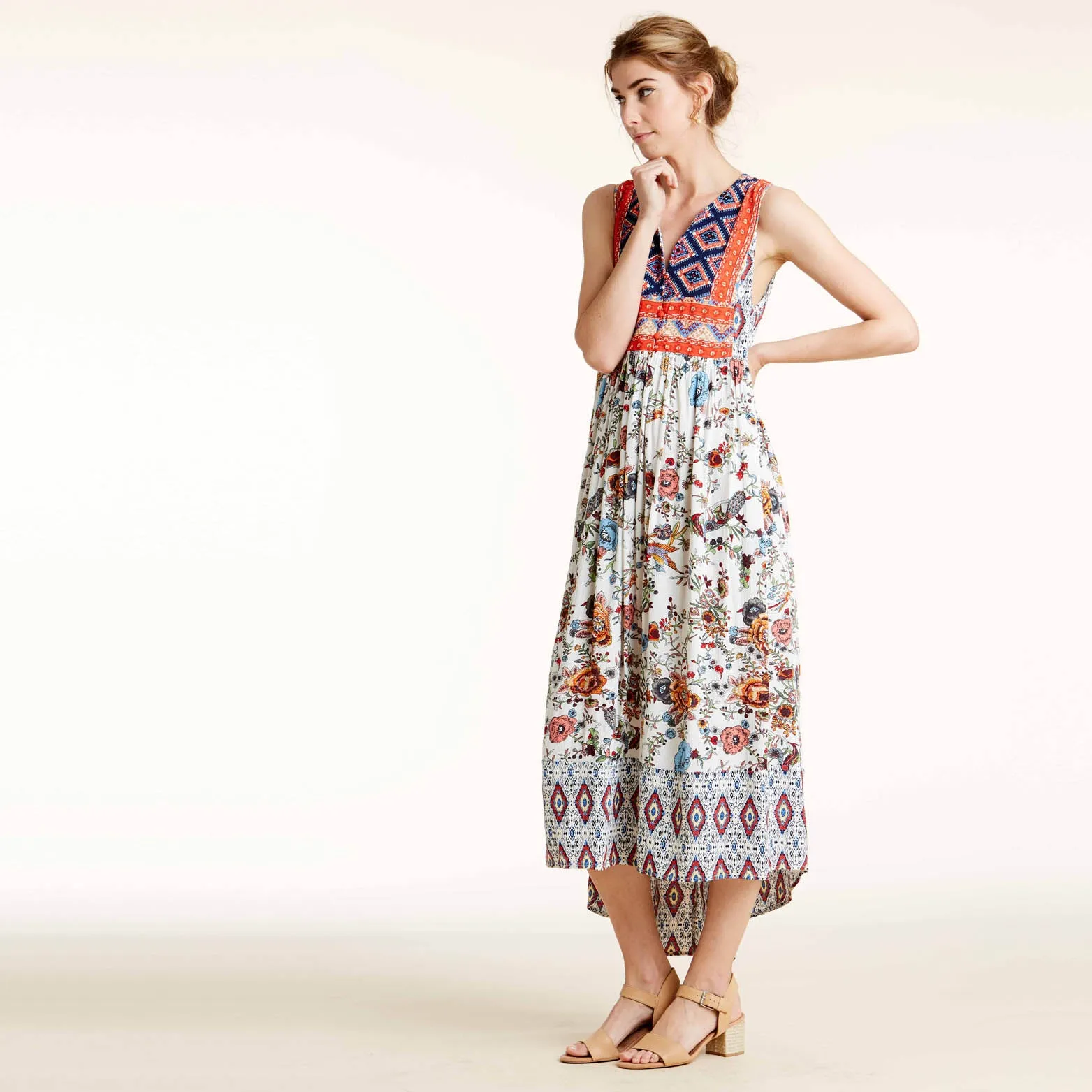 Bohemian Vibes Hi-Lo Maxi Dress