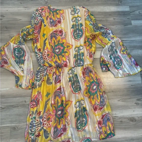 Boston Proper Surpice Paisley Blouston Dress Size XS NWOT