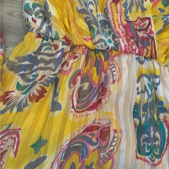 Boston Proper Surpice Paisley Blouston Dress Size XS NWOT