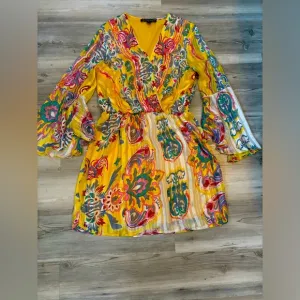 Boston Proper Surpice Paisley Blouston Dress Size XS NWOT